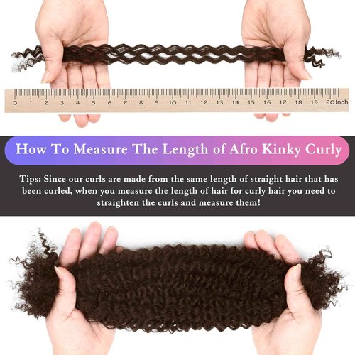 Afro Kinkys Bulk Human Hair for Dreadlocks Extensions Repair Locs, Twist Braiding Afro Kinky Human Hair for Locs Brown Color 20 inches for Micro Locs Extensions 1 Pack 30 Gram（4#/20inch/30g）