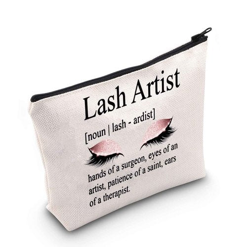 POFULL Lash Artist Gift MakeUp Gift Beauty Lashes Girl Gift Makeup Artist Gifts Eyelashes Artist Gift (Lash Artist bag)