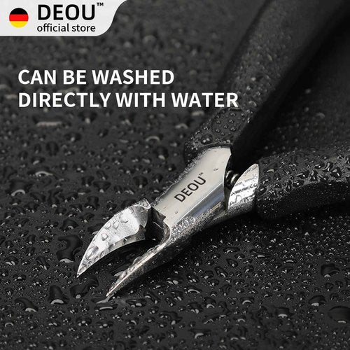 DEOU Toenail Clippers Blade for Ingrown and Thick Nails Stainless Steel Pedicure Tools at Home ingrown toenail Treatment Professional Podiatrist Nail Clippers with Upgraded Handle (Eagle Beak Pliers)