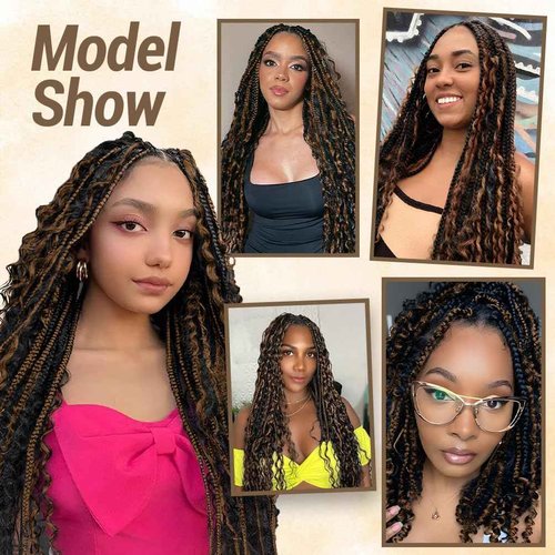 Human Braiding Hair for Boho Knotless Braids 2 Bundle 14 Inches 80g Deep Wave Bulk Human Hair for Braiding Hair Wet and Wavy 10A Brazilian Virgin Human Hair Balayage Black to Brown 1BP30