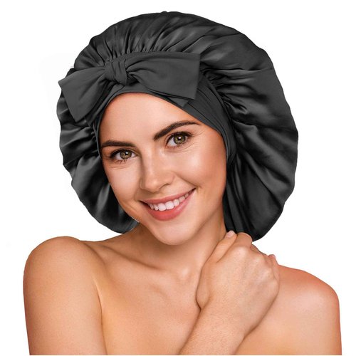 YFONG 2 Pack 100% 22 Momme Mulberry Silk Bonnet for Sleeping Women