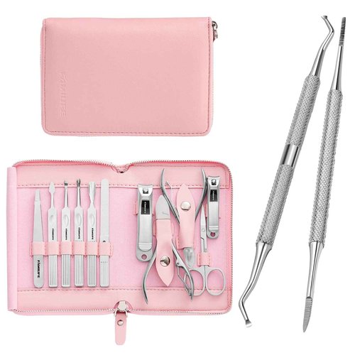 Manicure Set, Familife Manicure Kit Manicure Set Professional 11PCS Nail Clippers for Women Nail Kit Gifts for her and