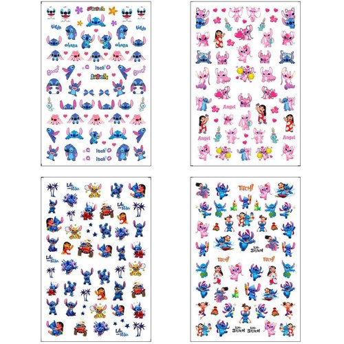 8pcs Cute Nail Art Stickers 3D Cartoon Nail Decals Self-Adhesive DIY Nails Design Supplies Party Favors for Kids Girls Women Nails Art Decoration Manicure Gifts Charms Accessories