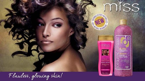 FAIR & WHITE Miss White Exfoliating Shower Gel 940ml/31.8 Fl Oz - Formulated to Exfoliate Skin, with Pomegranate and Glycerin