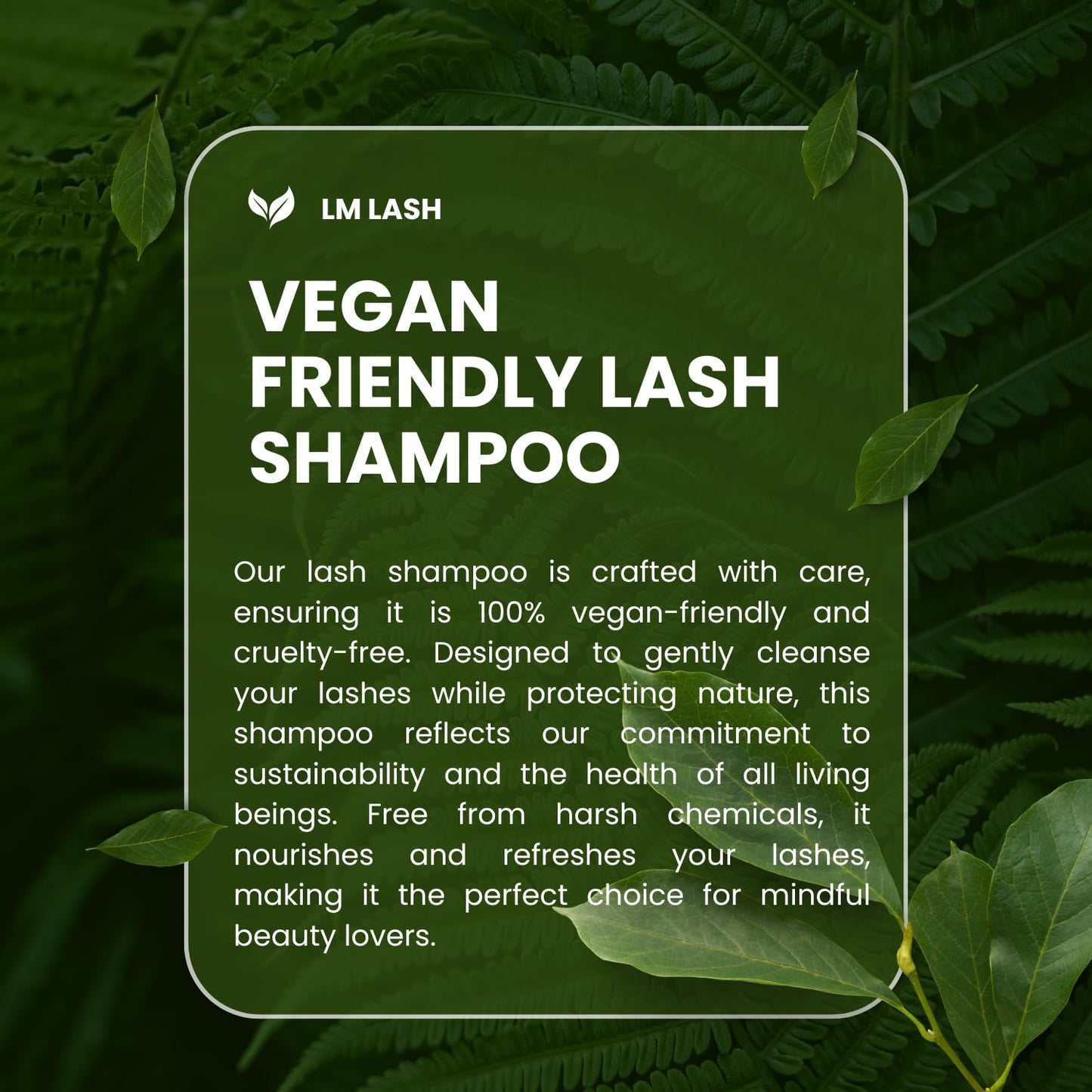 Pure Botanical Eyelash Shampoo + Brush / 100ml / Vegan & Plant-Based Formula / Premium Eyelid/ Natural Lashes / Safe Makeup Remover / Supplies for Professional & Home Use / Sensitive Skin