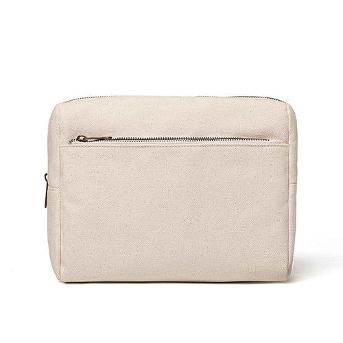 YONBEN Cosmetic Bag Makeup Bag Organizer with Multi-pocket Compartments Lightweight Travel Toiletry Bag for Women Interior and Exterior with Zippered Pockets (Beige)