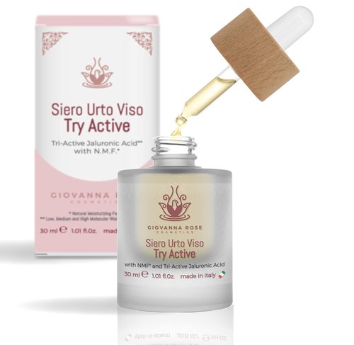 Giovanna Rose Cosmetics - Hydrating Facial Serum with 3 Molecular Weight Hyaluronic Acid – Anti-Wrinkle, Anti-Blemish for Men and Women, with Snail Slime and Elastin - Natural Illuminator