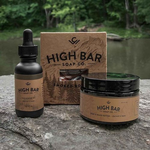 COLE WHEELER Beard Butter for Men – Smoked Bourbon Scent – 4oz Natural Beard Conditioner & Softener for Grooming, Hydration, and Styling