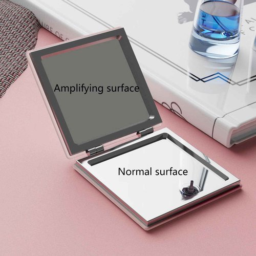 ZHU YU CHUN 6 PCS Daily Makeup Enlarge Makeup Square Small Purse Mirror Travel Portable Double-Sided Mirror, Gift for Girls, Women, Mothers (Apply Marbling)