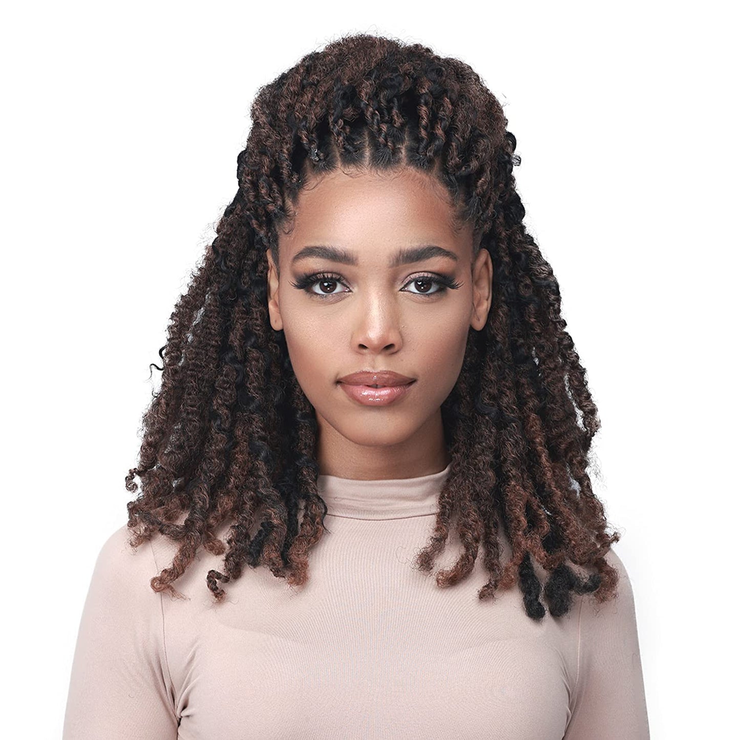 Bobbi Boss Crochet Braids 3X Loc N Twist Afro Twista 18" (3-pack, T1B/BUG)