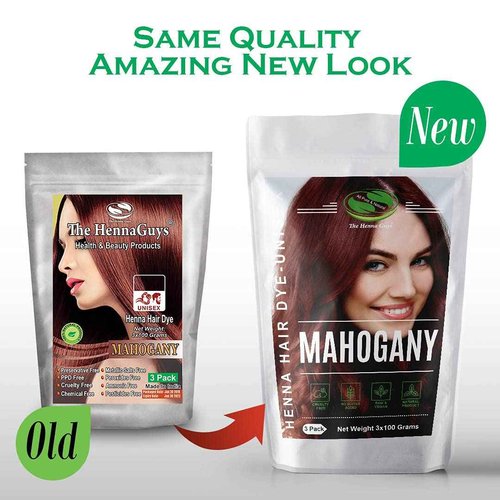 MAHOGANY Henna Hair & Beard Dye/Color 3x100 Grams - The Henna Guys®