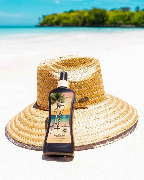 Panama Jack Amplifier Suntan Oil - Contains No Sunscreen Protection (0 SPF), Light Formula with Exotic Oils, Fruit and Nut Extracts, Tropical Fragrance, 8 FL OZ