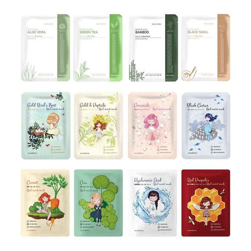 Veraclara] Facial Mask Sheet | Korean Skincare | Lighten, Moisturize, Firming Skin | Diminish Dark Spot & Circles (32PRIMECOMBO)