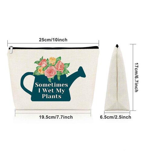 Plant Lover Gift Makeup Bag Appreciation gift Funny Gardening Gift Thank you gift for Gardeners and Plant Lovers Retirement gift for Plant Lovers Women Housewarming Gift Cosmetics Bag Plant Gifts
