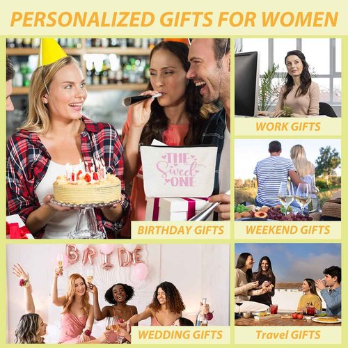 CQM Funny Girls Weekend Gifts Girls Trip 2025 Makeup Bag, Cosmetic Case, Pink, Fashion Pattern, Waterproof, Zipper Pouch, 9.6 x 7.4 inches, Perfect for Travel, Makeup, Gift for Women