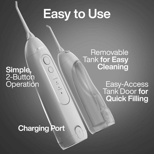 Aquasonic Icon Toothbrush & Water Flosser Bundle (Stone)