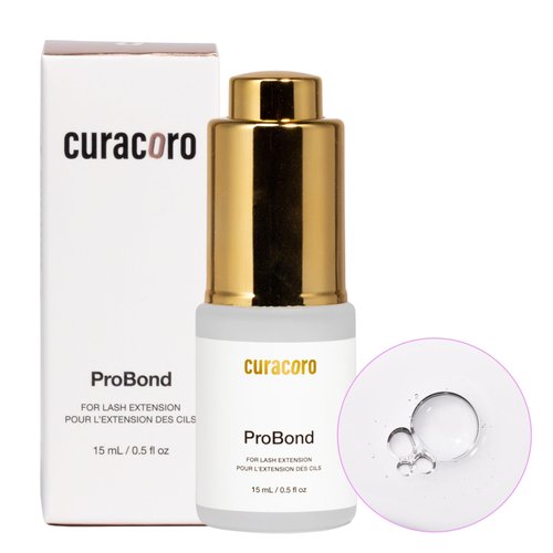 Curacoro ProBond - Lash Bonder for Lash Extensions, Fast-Curing Glue Sealer for Oily Lashes & Humid Environments, Longer Retention & Reduced Irritation (15ml)