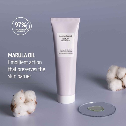 [ Comfort Zone ] Remedy Soothing Nourishing Cream To Oil Cleanser, Ideal For Sensitive Skin Prone To Redness, Fragrance-free, 5.07 fl. oz.
