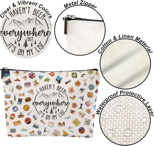 XYZONE Travel Bag Traveler Gift Travel Cosmetic Bag Travel Accessories Toiletry Bag For Women World Travel Gift
