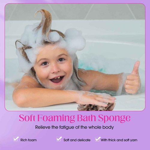 Sunnyray 100 Pcs Loofahs Bulk Bath Sponge Shower Luffas Exfoliating Body Scrubber Packs Soft Mesh Loofahs Balls Travel Cleaning Wash Puff Bathing Accessories for Women Men, 20g (Multicolor)