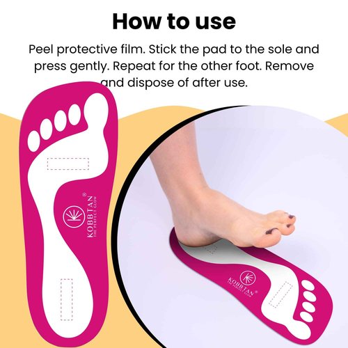 KobbTan Spray Tan Feet Pads 120Pairss Disposable & Economic for Spray tanning,Use in Tanning booth,Sunless Tanning at Home or Beauty Salon-Non Slip-Comfortable-Hygienic-Ultra Bronzing (Red)