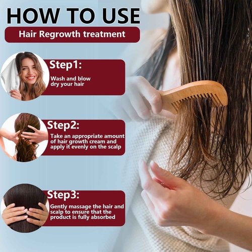 5% Minoxidil for Men and Women Hair Growth Cream, Topical Minoxidil Hair Growth Products, Extra Strength Hair Regrowth Treatments for Stronger Thicker Fuller Hair, 2 Bottles