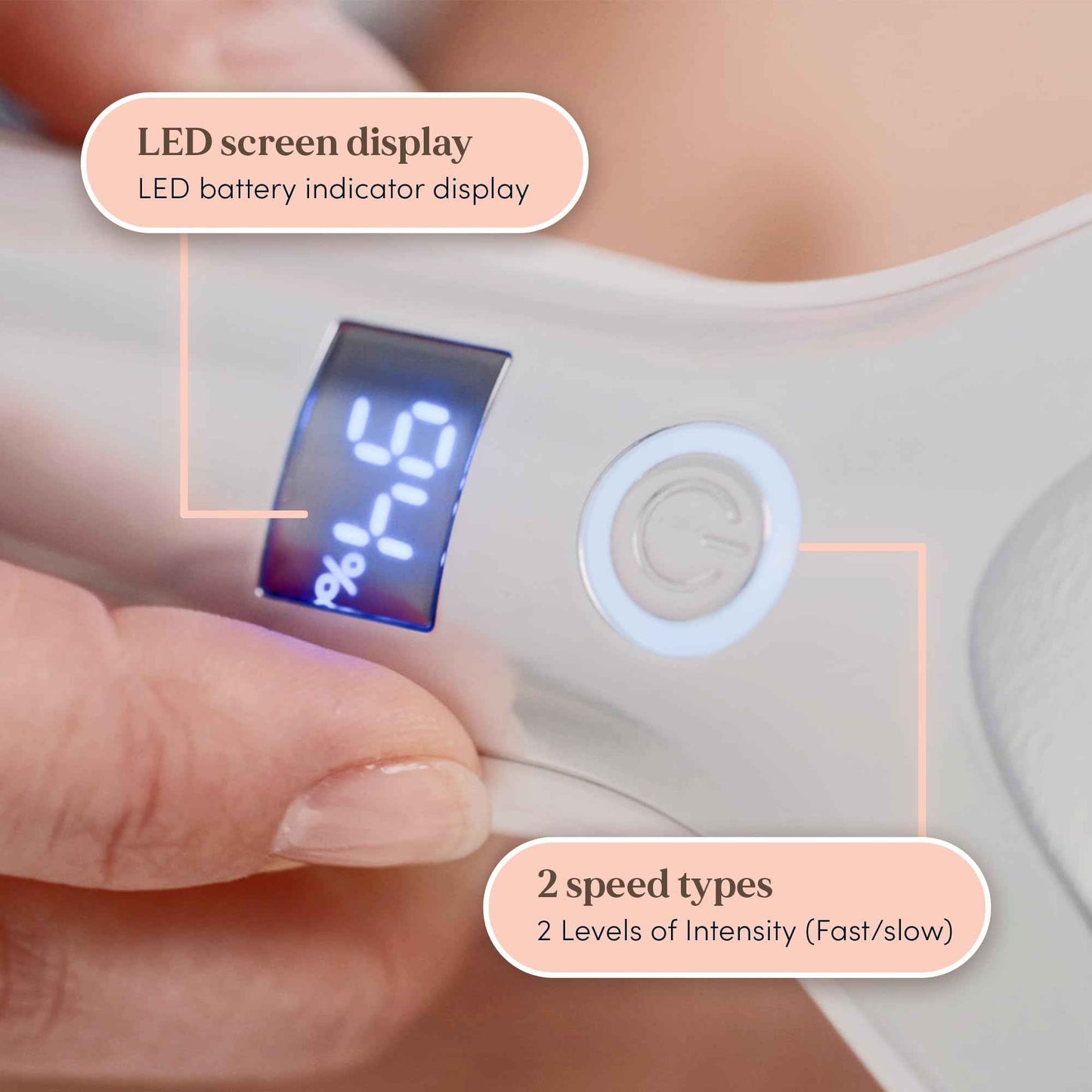 Personal Pedi Diamond Electric Foot Callus Remover for Feet - Rechargeable, Interchangeable Rollers Easy-to-Use Foot File Electric Callus Remover for Feet, 2 Intensity Levels, 2 Speed As Seen On TV