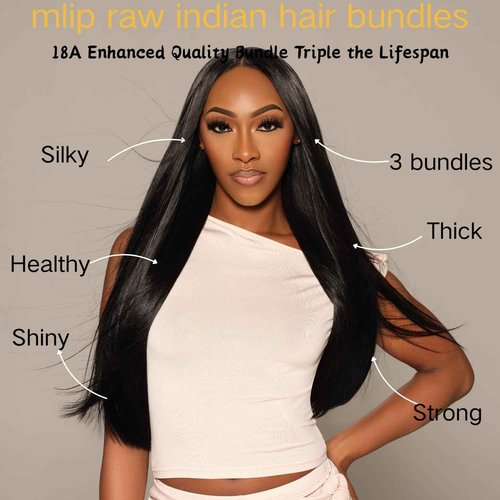Human Hair Bundles Straight 3 Bundles Human Hair 16 18 20 Inch 100% Unprocessed 12A Brazilian Virgin Hair Bundles Weave Straight Human Hair Extensions