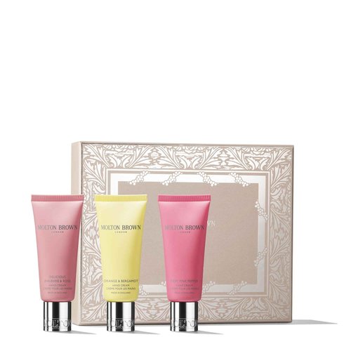 Molton Brown Floral & Spicy Hand Cream Gift Set - Trio of 1.4 fl. oz. Luxury Scented Hand Creams, Moisturising Beauty Gift
