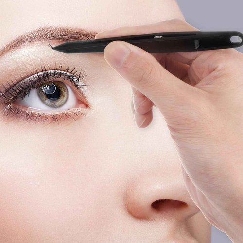 HARFINGTON 3pcs Sticker Tweezers for Crafting 4.53" Flat Tip with Spring Plastic Tweezers Craft Tweezers for Stickers, Scrapbooking, Eyelash Extensions, Green