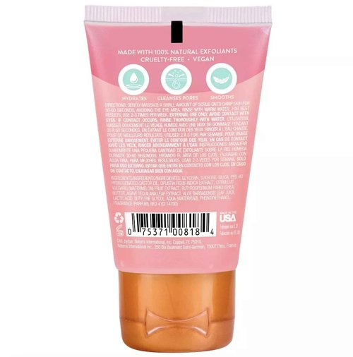 Watermelon & Cactus Hydrating Face Scrub – 1.5 fl oz, Deep Pore Cleanser with AHA, Exfoliates Skin & Impurities, Vegan & Free of Parabens & Sulfates, VitaBoost™ Loofah (Pack of 3, Watermelon & Cactus)
