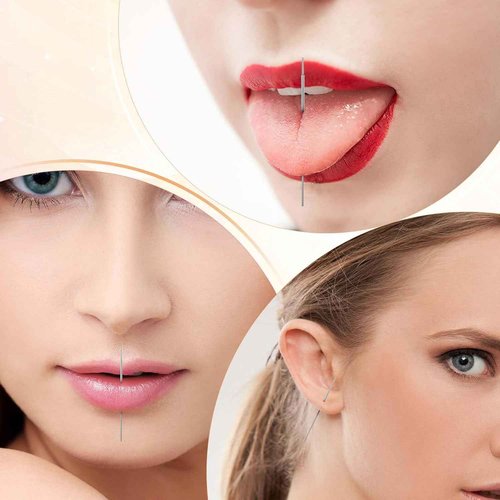 Lyuxzad G23 Titanium Threadless Piercing Taper, 4pcs 16G 18G Piercing Taper Insertion Pin Stainless Steel Assistant Tool