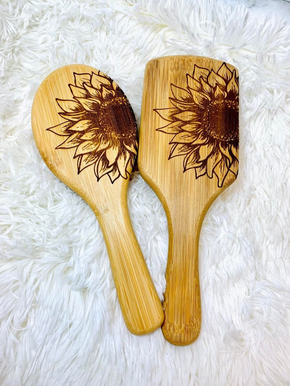 Sunflower Bamboo Hair Brush (Round)