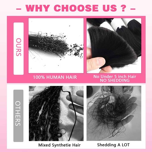 Liqusee Human Braiding Hair 100g One Bundle/Pack 14 Inch Natural Black Body Wave Curly Bulk Human Hair for Braiding No Weft 100% Unprocessed Brazilian Human Hair Braiding Hair for Boho Braids