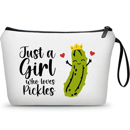 KONSOM Sister Gifts Funny, Quirky Gifts, Makeup Bag for Women, Gifts for Sisters from Sisters Adult, Gag Gifts,Pickle Gifts