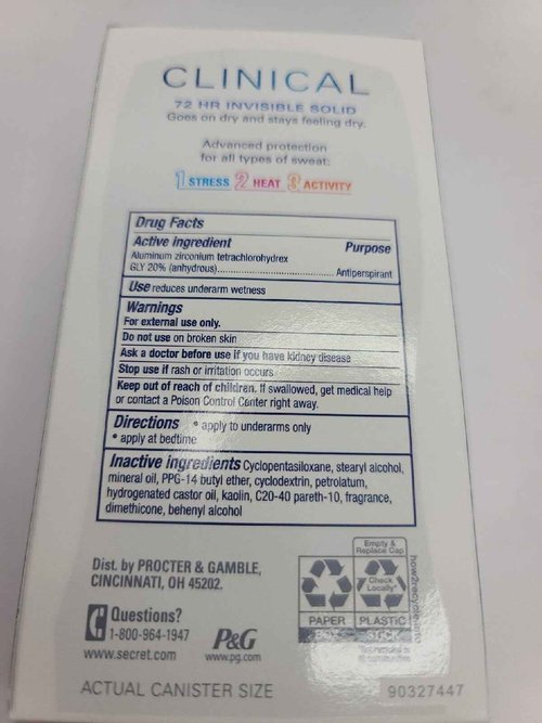 Secret Clinical Strength Clear Gel Deodorant Stress Response, 1.6 Oz (Pack of 2)