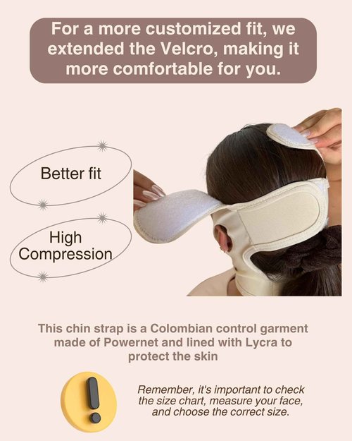 Shape Concept 301 Chin Strap Support Band Neck Bandage Face Chin High Compression