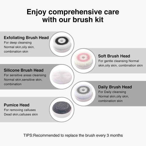UMICKOO Face Scrubber Exfoliator with LCD Screen,Rechargeable Facial Cleansing Brush IPX7 Waterproof 3 in 1 Blackhead Remover Vacuum for Exfoliating,Massaging and Deep Pore Cleansing