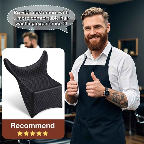 Noverlife Shampoo Bowl Neck Cushion, Salon Neck Rest Gel Cushion Soft Rubber Salon Shampoo Bowl Pillow, Neck Rest Cushion Neck Rest for Shampoo Hair Washing Sink Neck Support for Hair Salon Spa