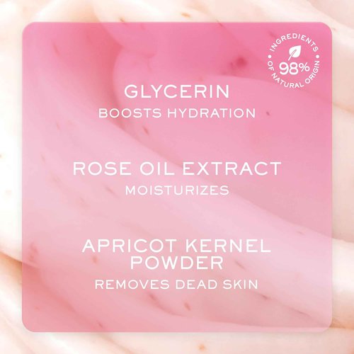 NUXE Very Rose Radiance Face Scrub with Floral Water. Gentle Exfoliating Care that Cleans Deeply for Soft, Smooth, Hydrated Skin. Suitable for Sensitive Skin, 2.5 Fl Oz
