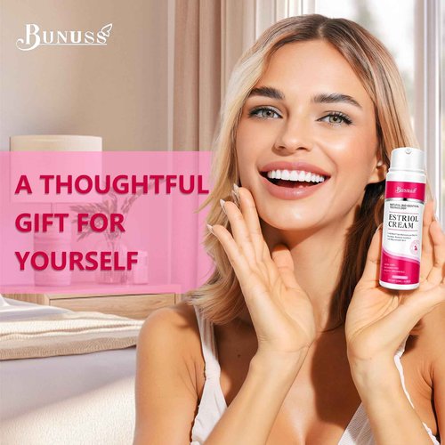 BUNUSS Estriol Face Cream for Women: Natural Bioidentical Moisturizer Cream with Wild Yam for Hormone Balance, Hydrates, Firms & Revitalizes Skin, 4.06 fl. Oz(3 Month Supply)
