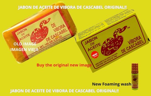 JABON DE ACEITE VIBORA DE CASCABEL Original (140g) / Original Rattlesnake soap (4.93 Oz) Pack of 6