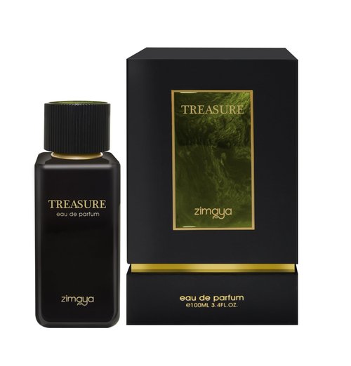 zimaya Treasure Pour Homme Eau de Parfum 3.4 Fl. Oz, Fresh Citrus Woody Scent with Amber & Musk