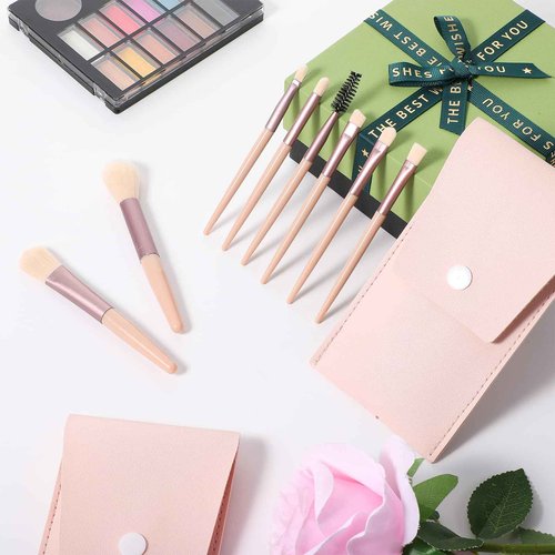 24 Sets Travel Size Makeup Brushes Set Mini Face Make up Brushes Brushes Bag for Makeup Party Favors Wedding Bridal Shower Bridesmaid Gift Favors Bachelorette Party Gift