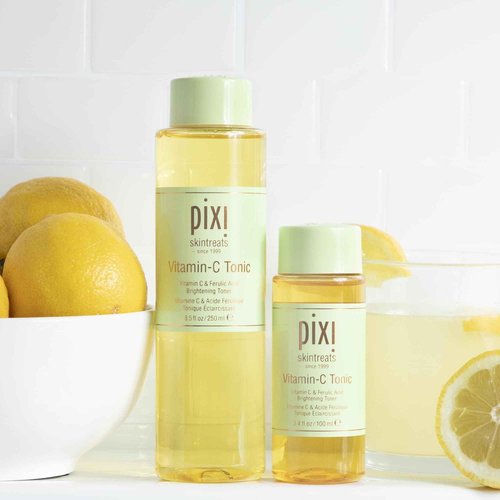 Pixi Vitamin-C Tonic,Brightening & Soothing Facial Toner, Boost Skin Luminosity, Infused with Vitamin-C & Ferulic Acid, Alcohol Free Daily Toner (250ml / 8,5 fl oz)