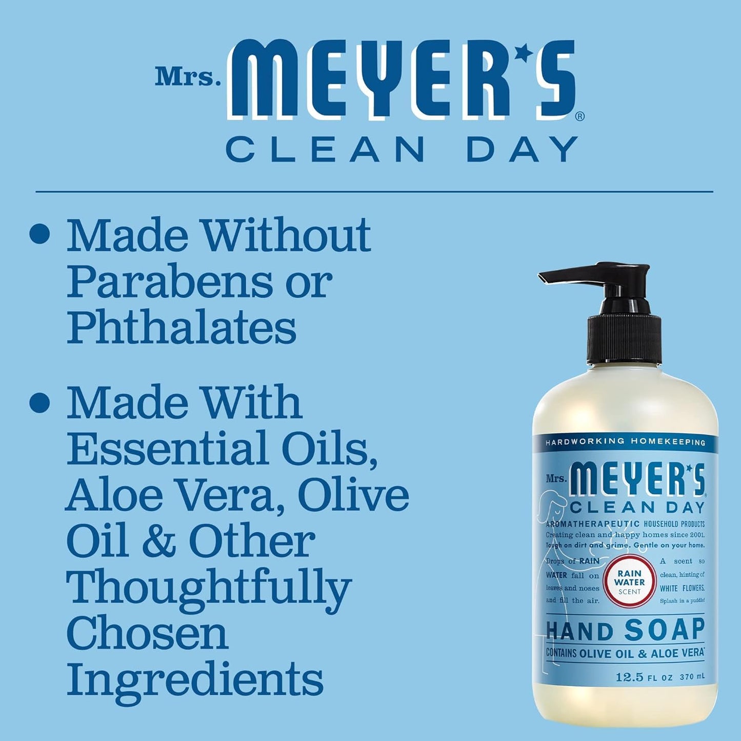 Mrs. Meyer's Liquid Hand Soap Variety Pack Honeysuckle and Rain Water 12.5 fl oz. 2 ct.