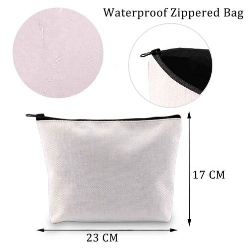 MBMSO Bicycle Gifts Cosmetic Bag Bicycle Makeup Bag Life is Like Riding a Bicycle Zipper Pouch Cyclist Gifts Cycling Toiletry Bag Organizer Bag (Life is like riding a bicycle bag)