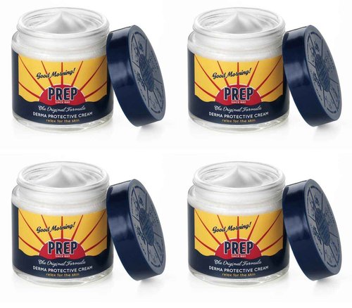 PREP: Derma Protective Cream, Paraben Free 2.53 Fluid Ounce (75ml) Jar (Pack of 4) [ Italian Import ]