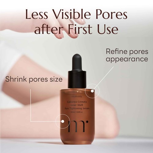 molvany Castanea Crenata Inner Shell Pore Tightening Serum - Korean Skin Care for Unclogged Pores, Sebum Control &, Face Hydrating - 1.69 fl. Oz