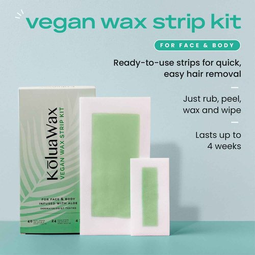KoluaWax Hard Wax Beads & Vegan Wax Strips